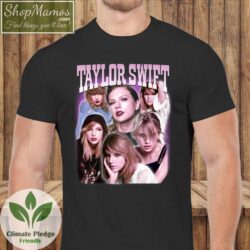 Vintage Taylor Swift Folklore T Shirt Men Short Sleeve