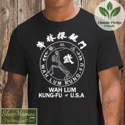 Wah Lim Kung Fu T Shirt Men Short Sleeve