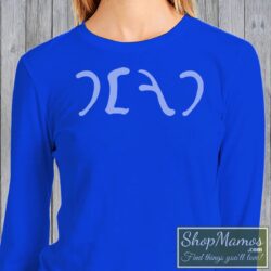 Women's Egypt 1978 Grateful Dead T Shirt Vintage Rock Collectible Sweatshirt in Royal Blue, front view on light wood background